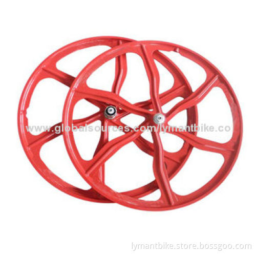 Bike wheel set, for road bike and mountain bike, made of magnesium alloy